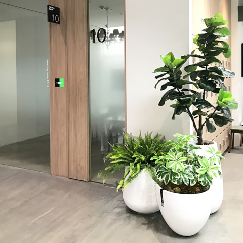 SPP0001 / Tree Set with Cement Potted