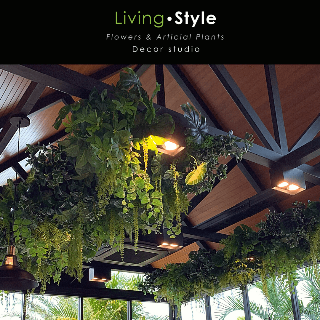 แต่งร้านอเมซอน สวนฝ้า ต้นไม้ประดิษฐ์ สวนแนวตั้ง%%sep%% Livingstyle แจกันดอกไม้ ดอกไม้ปลอม ต้นไม้ปลอม ต้นไม้ประดิษฐ์ สวนแนวตั้ง สวนหย่อม จัดสวน