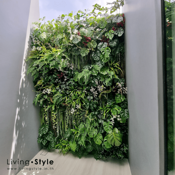 แต่งห้องน้ำ สวนแนวตั้ง สร้างความมีชีวิตชีวาให้กับห้องน้ำของคุณ %%sep%% Livingstyle ตกแต่งบ้าน ต้นไม้ปลอม ต้นไม้ประดิษฐ์ สวนแนวตั้ง สวนหย่อม